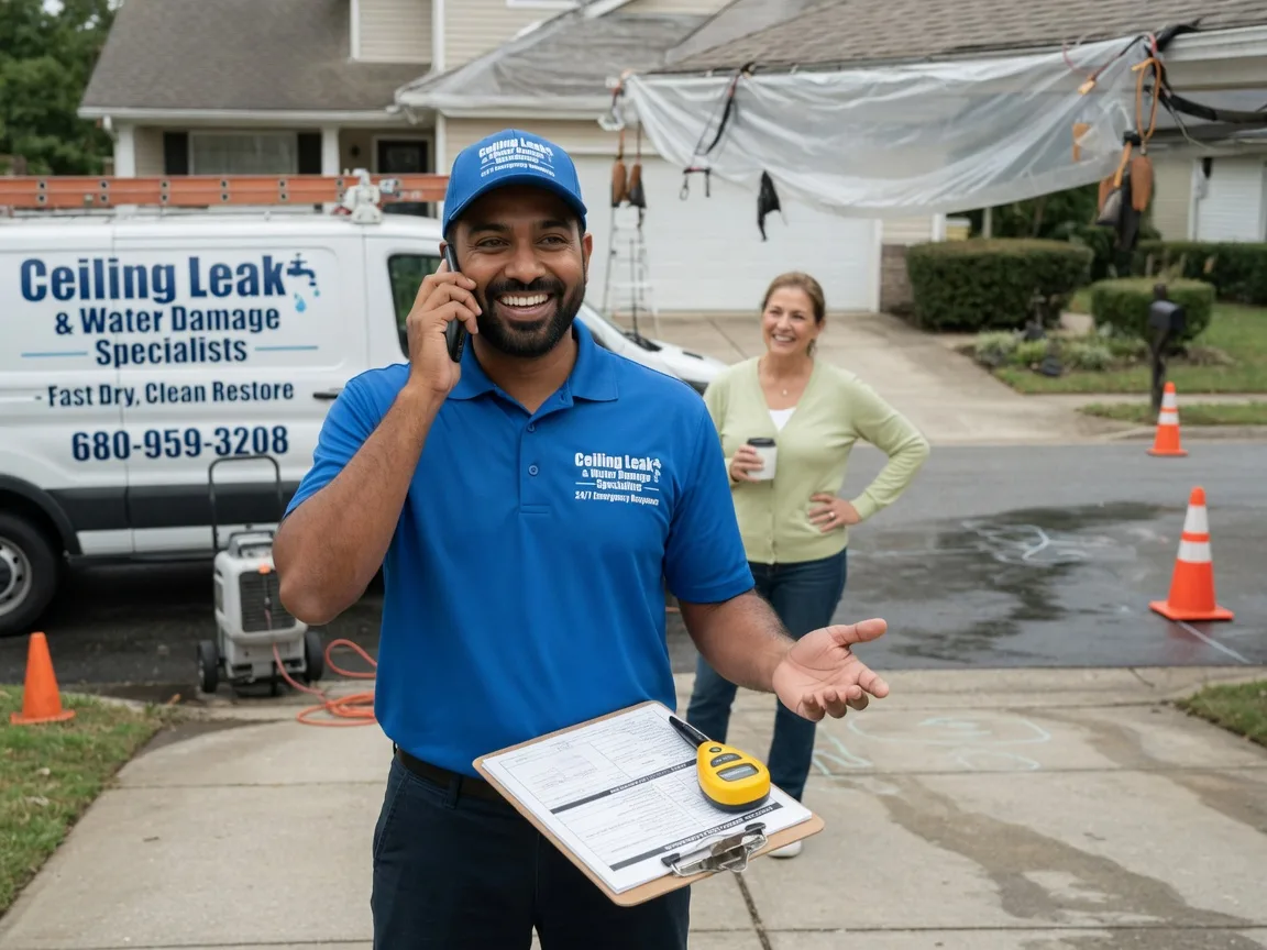 Ceiling Leak Cleanup Jerry City, OH FAQs